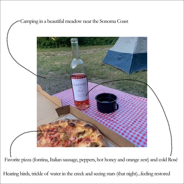 Pizza and Rose Picnic