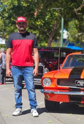 Eduardo with Car